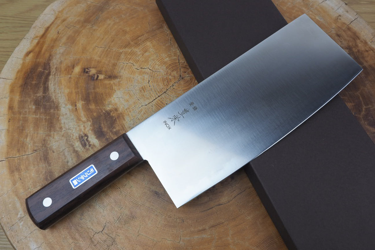 Houei AUS-8 Stainless Chinese Cleaver 22cm with Rosewood Handle