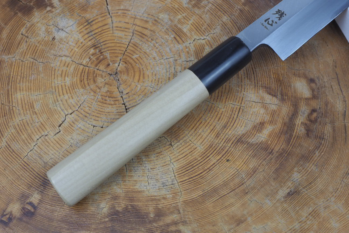 残心 Zan Shin White-2 Steel Sashimi Yanagiba Knife 18cm/24cm (including a wooden sheath)