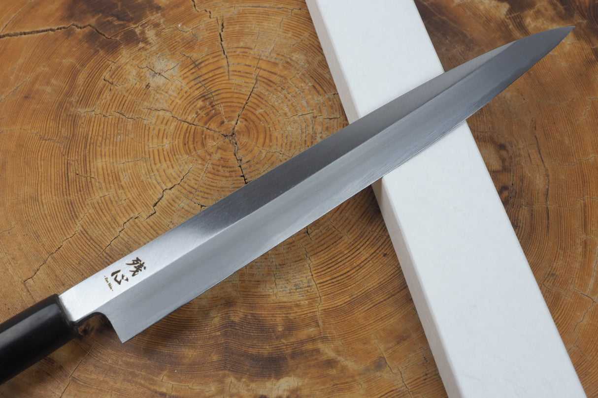 残心 Zan Shin White-2 Steel Sashimi Yanagiba Knife 18cm/24cm (including a wooden sheath)