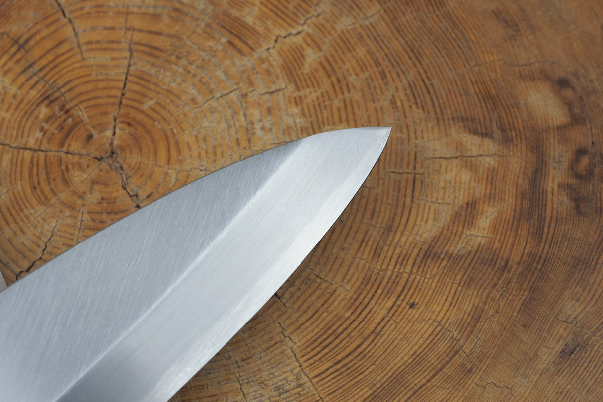 残心 Zan Shin White-2 Steel Deba Knife 13.5cm/15cm (including a wooden sheath)