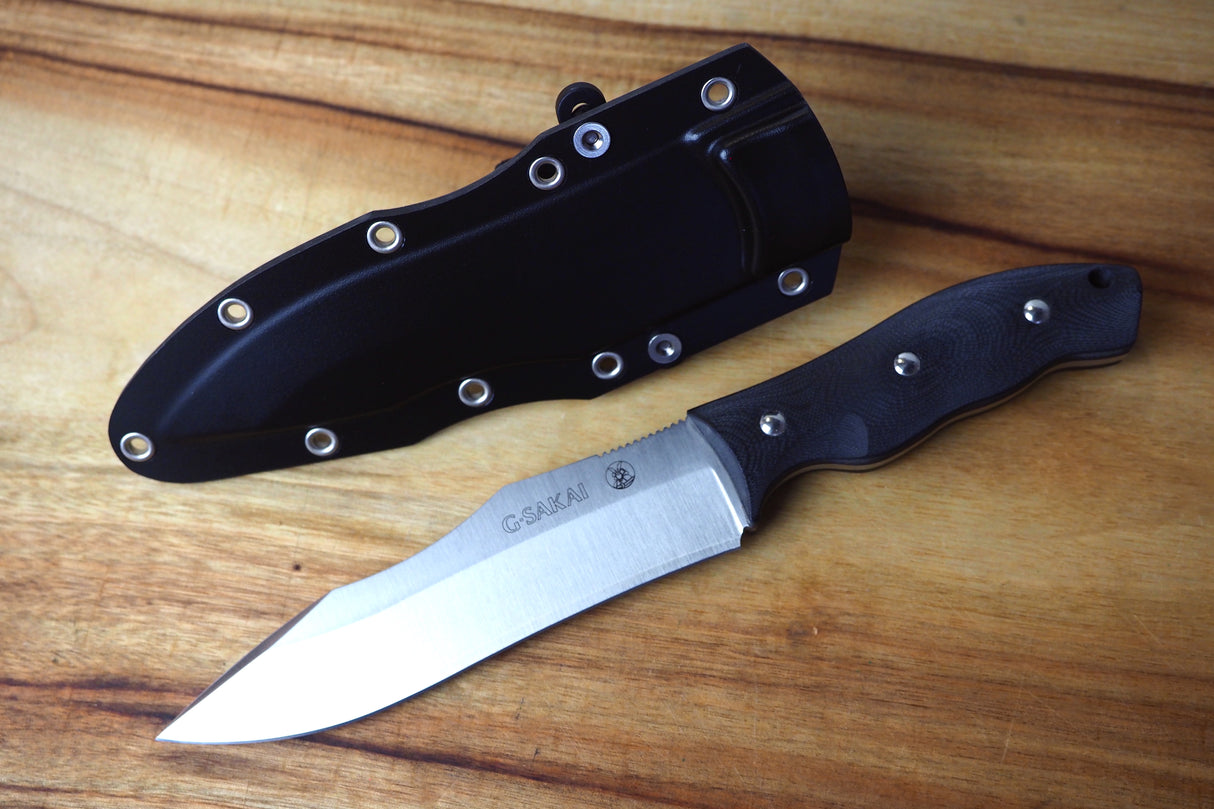 Outdoor Knife - MAGNUM-G Fixed VG1 Steel with G-10 Handle (Belt Clip Sheath Included)
