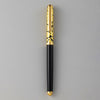 Ballpoint Pen with Gold Crazing Pattern (Black/Brown/Wine red)