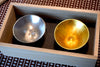 Nousaku - Mt.Fuji Sake Cup Gift Set (Silver outer - Silver inner & Silver outer - Gold inner)
