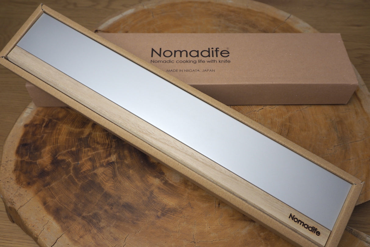 Nomadife Wooden Knife Case Silver  Medium