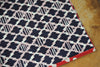 "Furoshiki" Wrapping Cloth - Fuku-Musabi Reversible Ume/Shochiku Red/Navy (104cm x104cm)