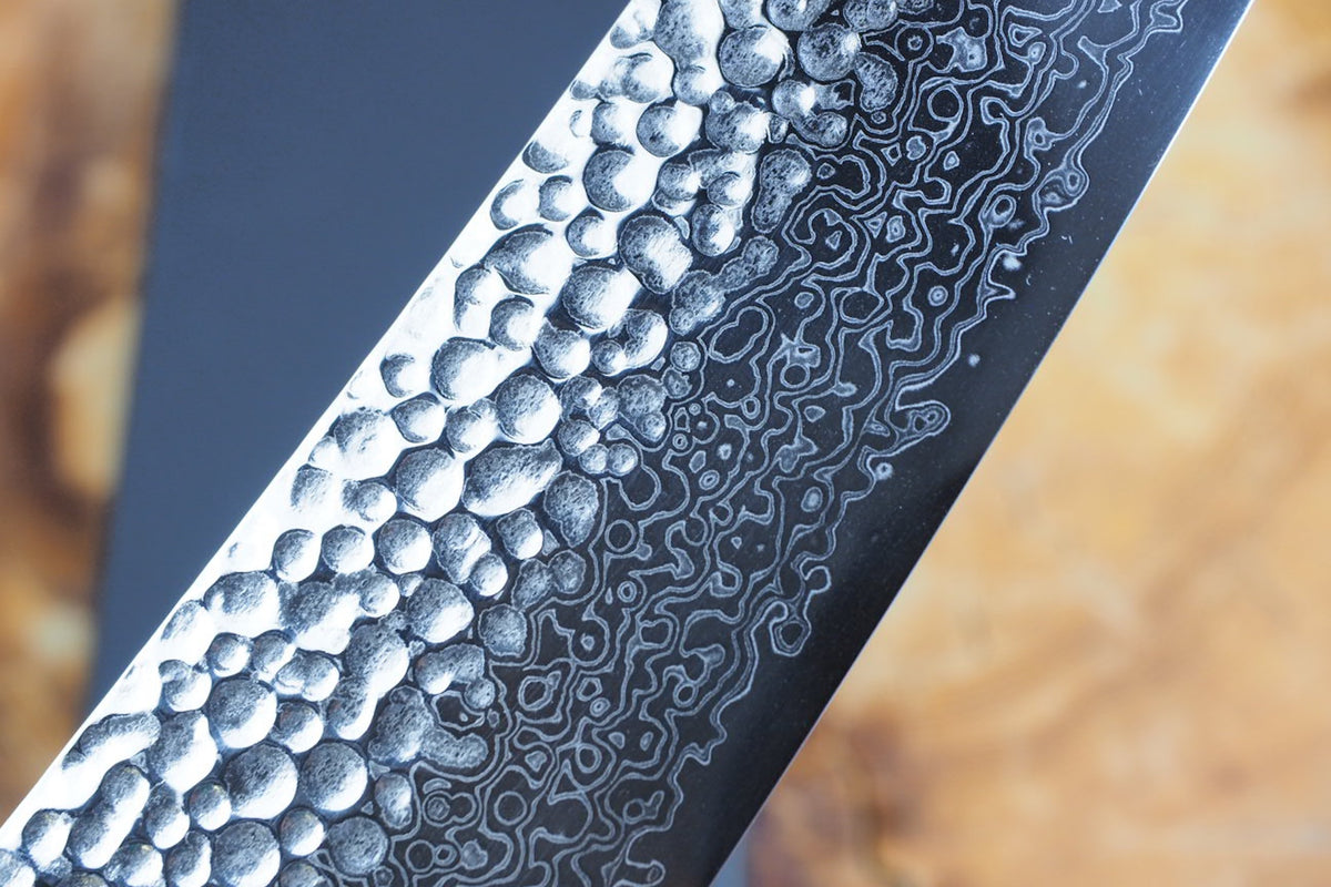 残心 Zan Shin® San - Ginsan Silver-3 Steel Nickel Damascus Gyuto 21cm/24cm