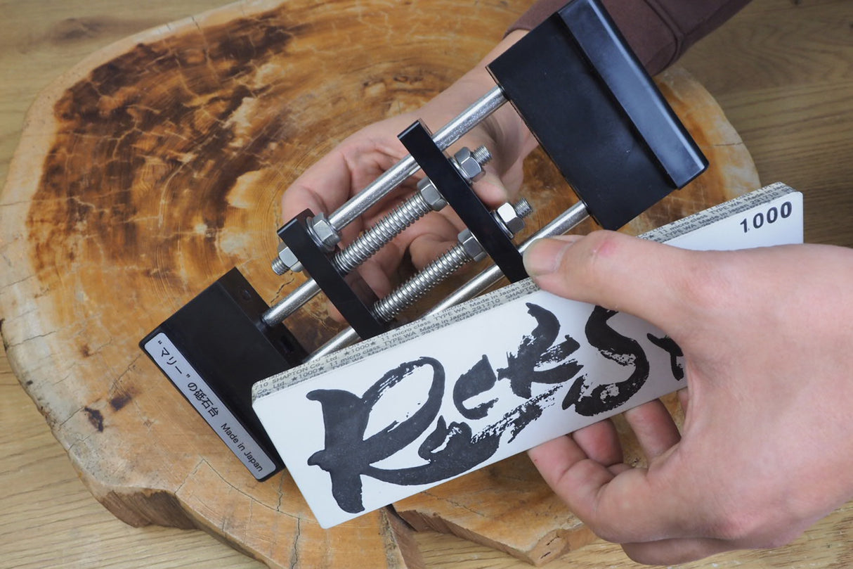 Marie Sharpening Stone Holder - Black