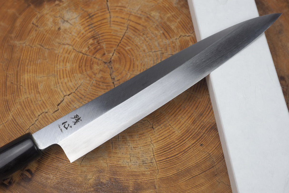 残心 Zan Shin White-2 Steel Sashimi Yanagiba Knife 18cm/24cm (including a wooden sheath)