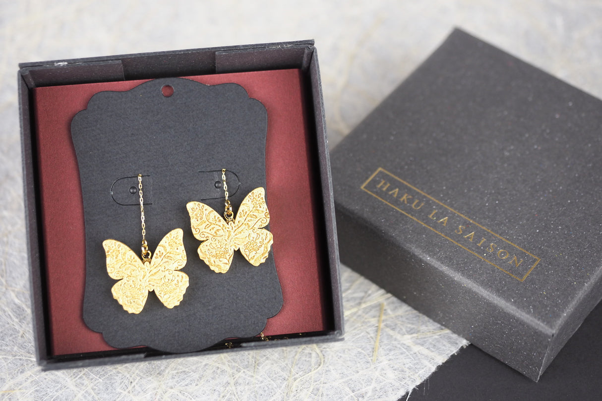 Copy of Hakuichi - Pierced earrings - Butterfly