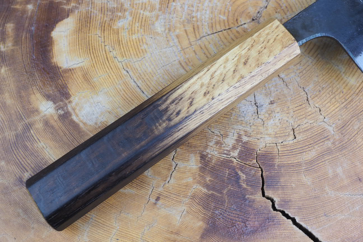 Tosa Tadayoshi (from Tosa) - Hand Forged Kurouchi White-1 steel Gyuto with Japanese Oak handle(21cm/24cm)