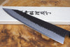 Sakai Jikko "Crater" Kiritsuke (K-tip) Kurouchi Wa-Gyuto Knife Blue Super Steel with Hammered Finish (20/23cm)
