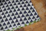 "Furoshiki" Wrapping Cloth - Fuku-Musabi Reversible Hyotan/Uroko Green/Navy (104cm x104cm)