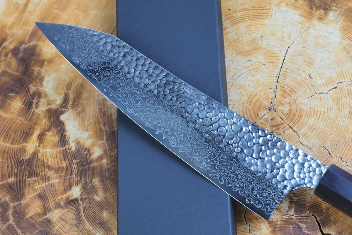残心 Zan Shin® San - Ginsan Silver-3 Steel Nickel Damascus Gyuto 21cm/24cm