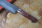 Sakai Jikko "Nakiri" Vegetable Knife- Damascus with Hammered Finish (16cm)