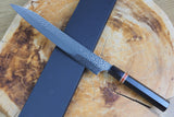 残心 Zan Shin® San - Ginsan Silver-3 Steel Nickel Damascus Sujihiki (Carving/Slicer) 27cm