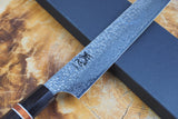残心 Zan Shin® San - Ginsan Silver-3 Steel Nickel Damascus Sujihiki (Carving/Slicer) 27cm