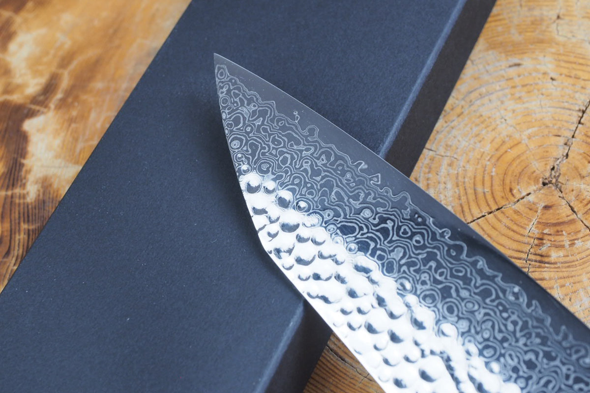 残心 Zan Shin® San - Ginsan Silver-3 Steel Nickel Damascus Gyuto 21cm/24cm