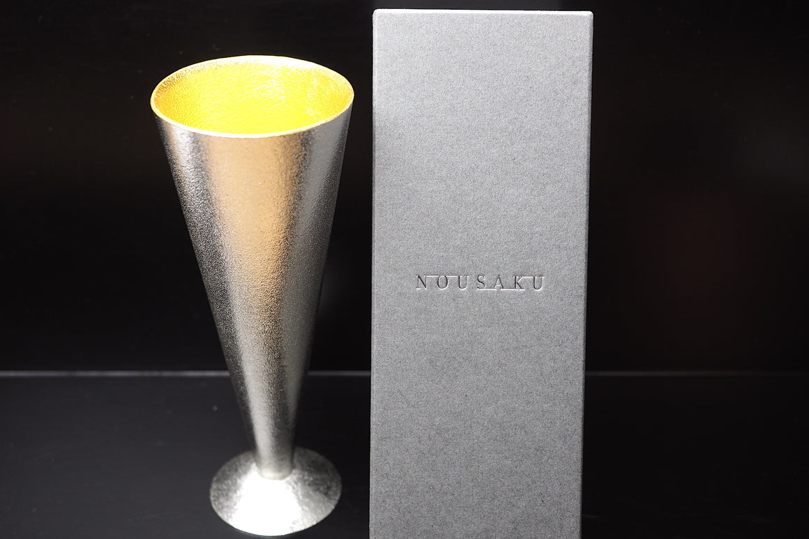 Nousaku - Tin champagne glass with Gold Inner- S