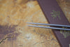 Moribashi Hexagonal Black Plywood Handle Stainless-steel  Serving Chopsticks 135mm