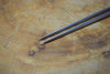 Moribashi Hexagonal Black Plywood Handle Stainless-steel  Serving Chopsticks 180mm