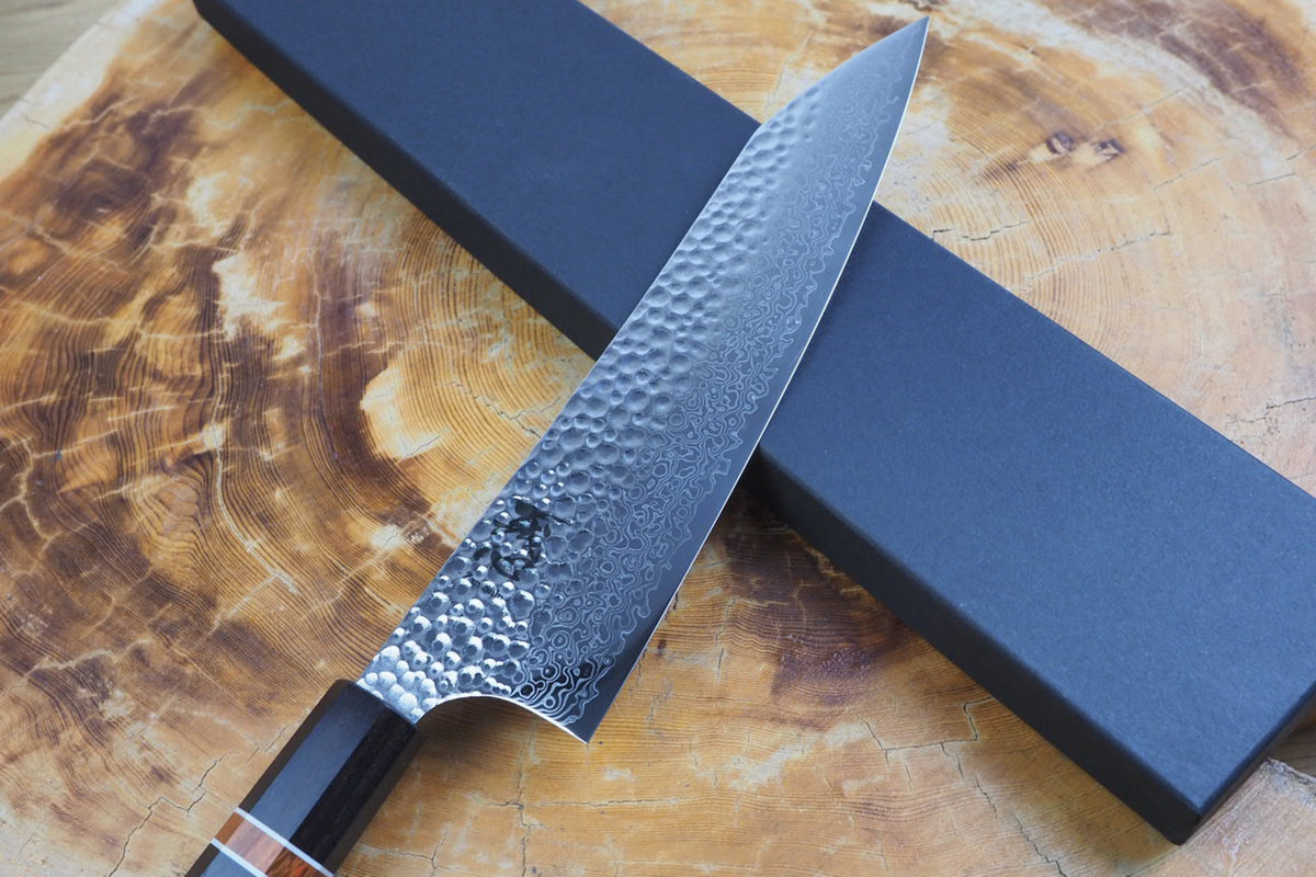 残心 Zan Shin® San - Ginsan Silver-3 Steel Nickel Damascus Gyuto 21cm/24cm