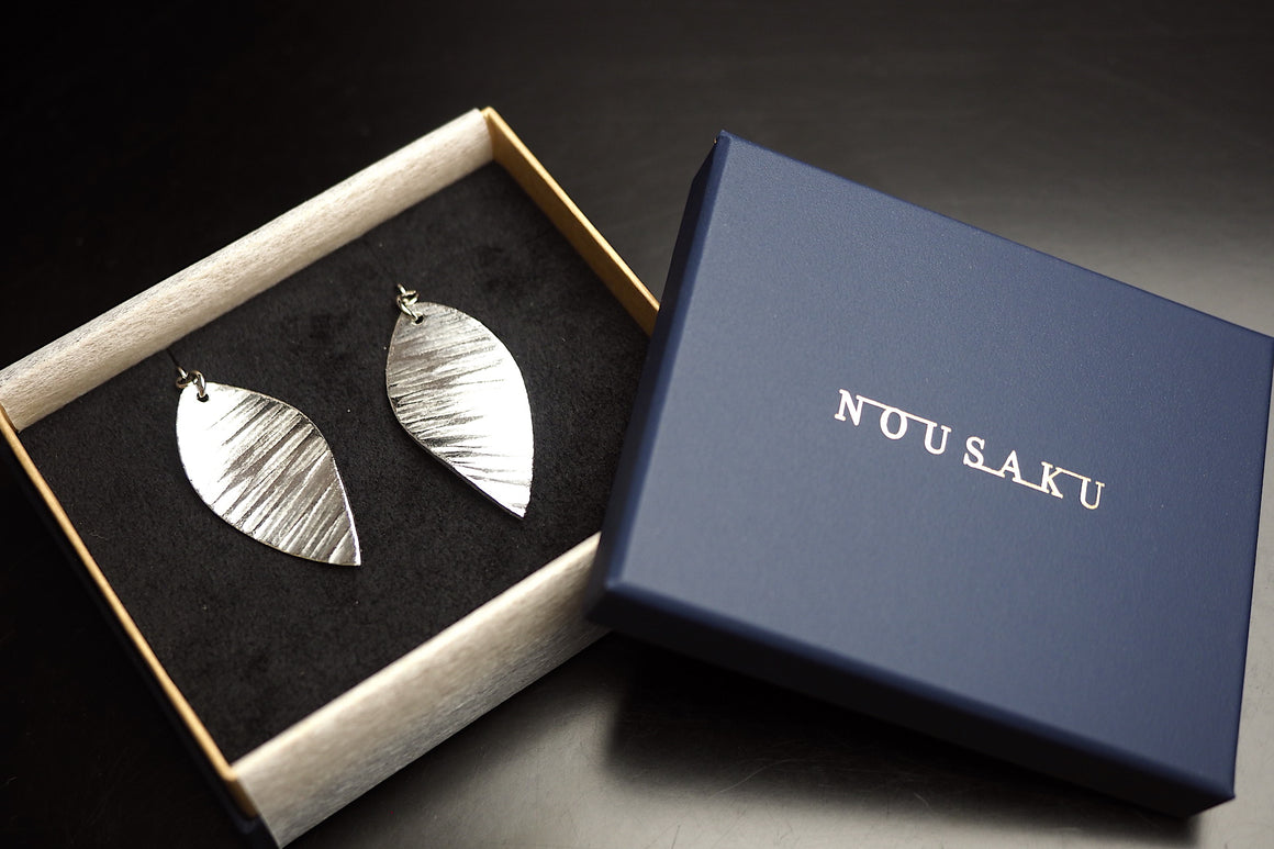 Nousaku - Silver Earrings - Suzuha - Ripple