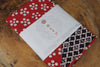 "Furoshiki" Wrapping Cloth - Fuku-Musabi Reversible Ume/Shochiku Red/Navy (104cm x104cm)