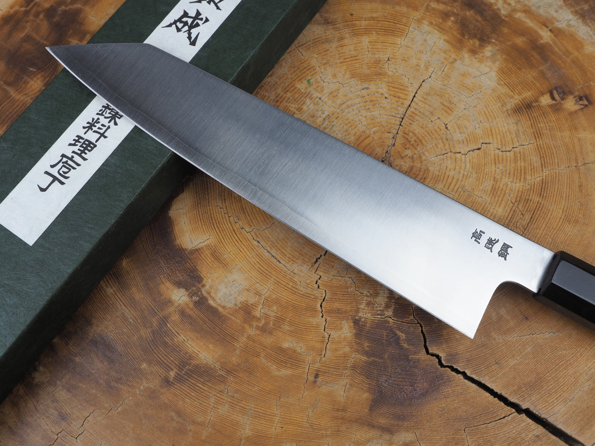 Sukenari HAP40 Powdered High Speed Steel Kiritsuke (K-tip) Gyuto Chef's knife 21cm/24cm/27cm with Ebony Handle