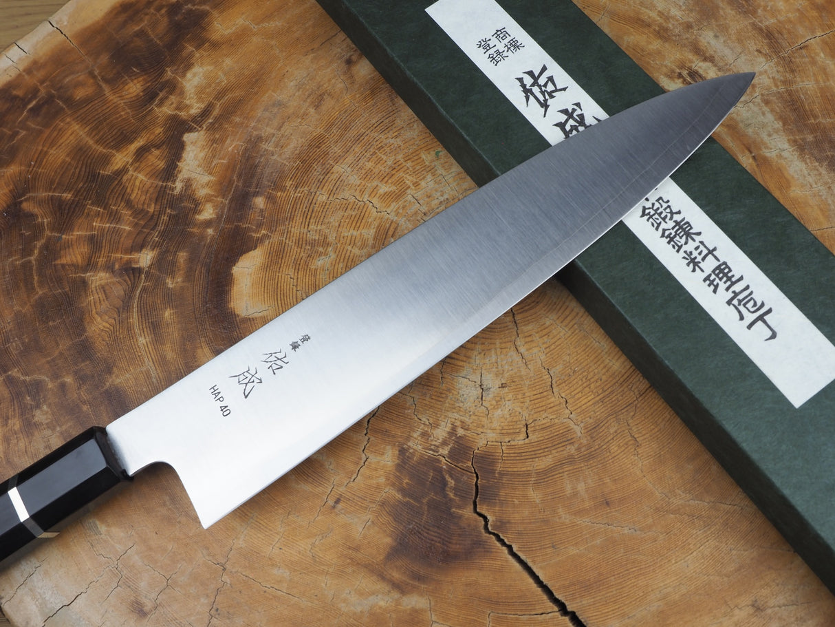 Sukenari HAP40 Powdered High Speed Steel Gyuto Chef's knife 21cm/24cm/27cm with Ebony Handle