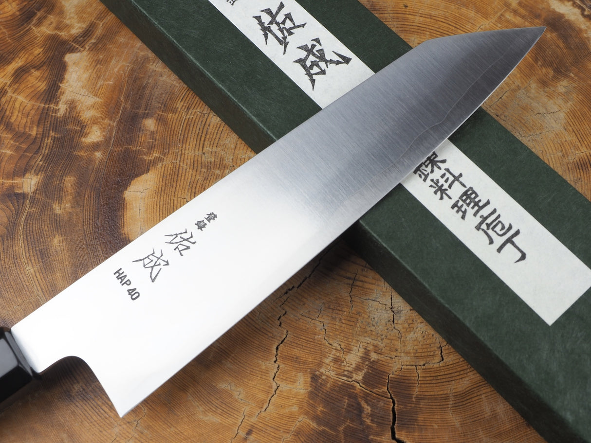 Sukenari HAP40 Powdered High Speed Steel Kiritsuke (K-tip) Gyuto Chef's knife 21cm/24cm/27cm with Ebony Handle