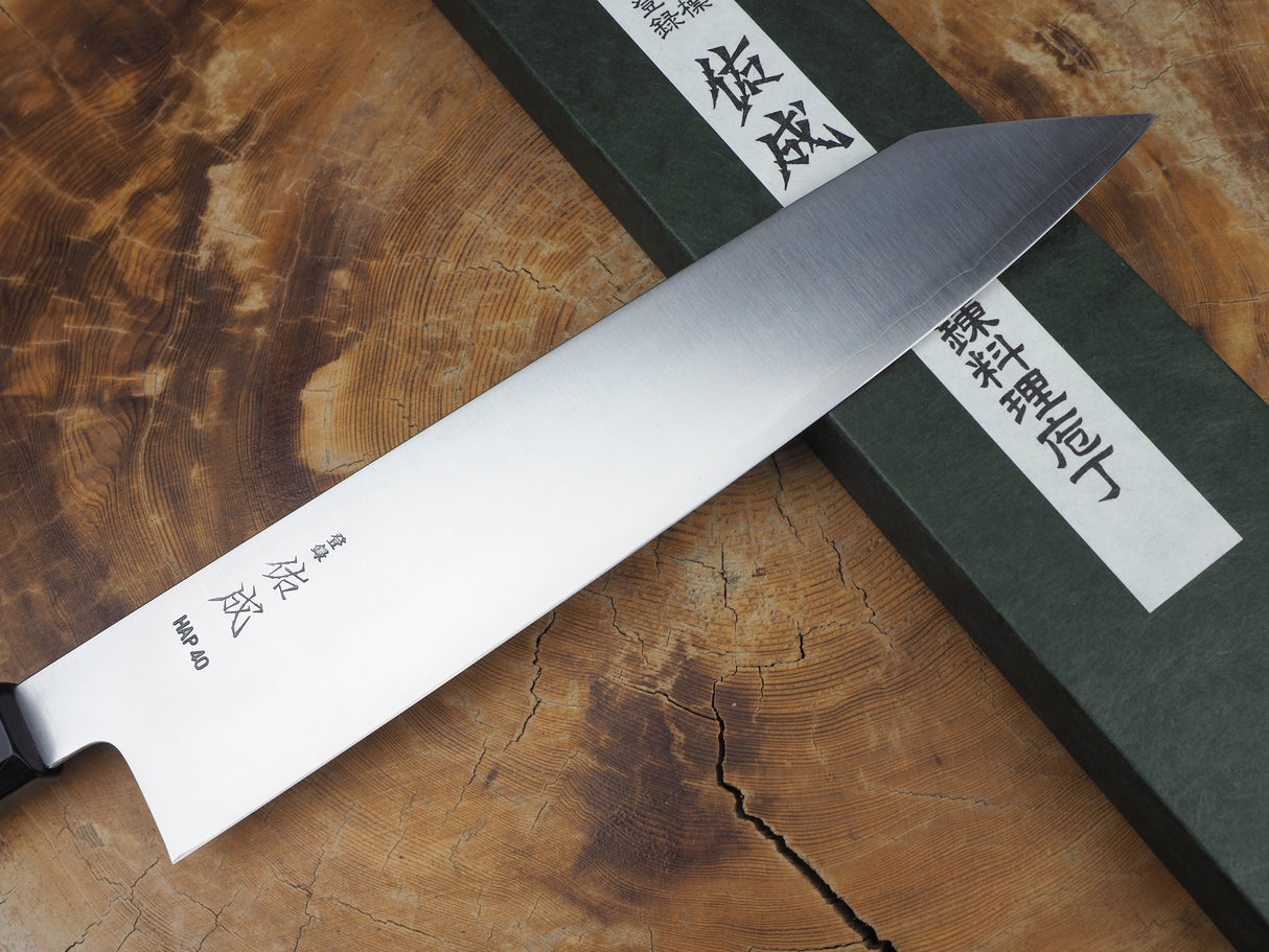 Sukenari HAP40 Powdered High Speed Steel Kiritsuke (K-tip) Gyuto Chef's knife 21cm/24cm/27cm with Ebony Handle