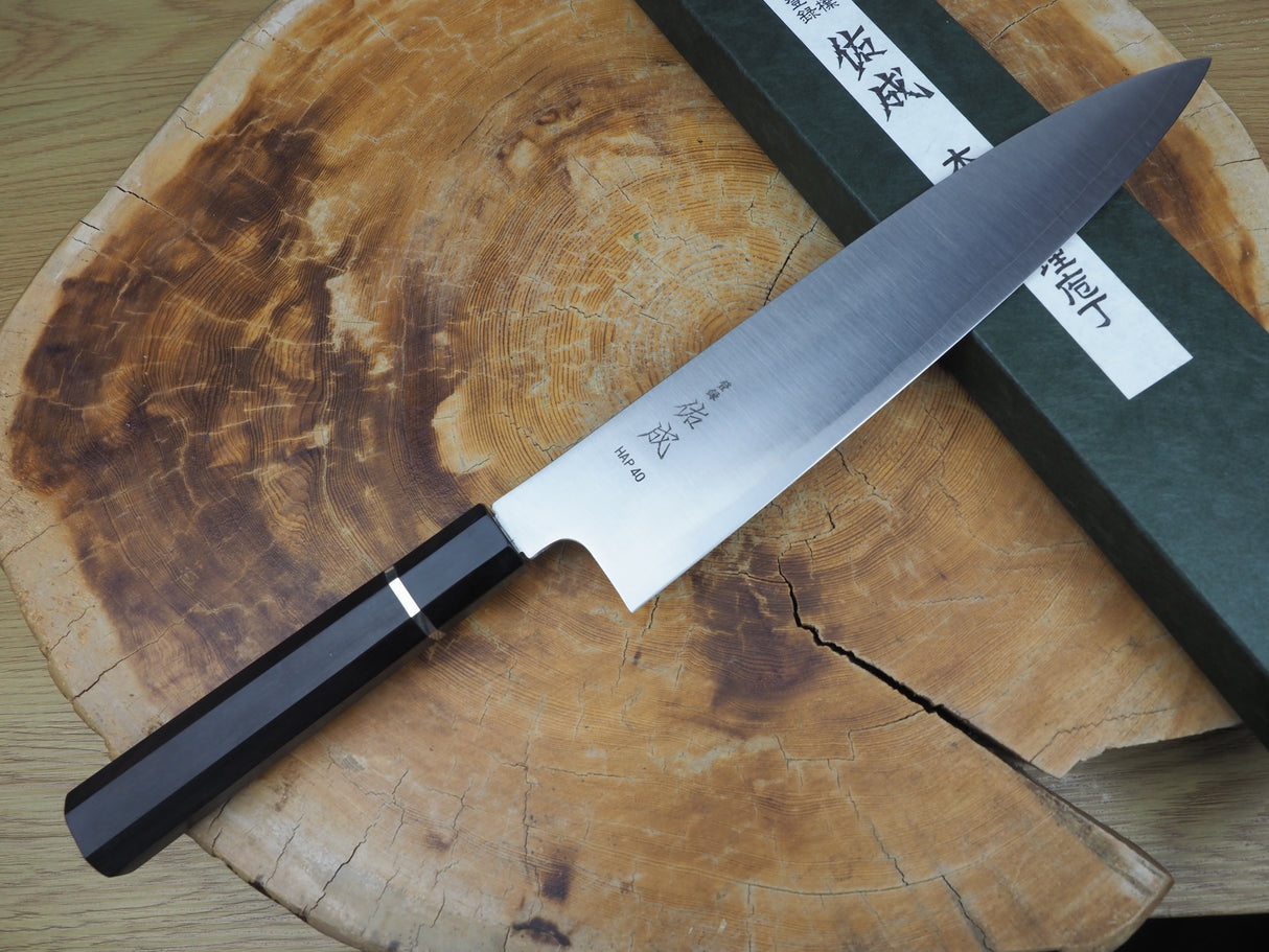 Sukenari HAP40 Powdered High Speed Steel Gyuto Chef's knife 21cm/24cm/27cm with Ebony Handle