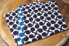 "Furoshiki" Wrapping Cloth - Isa Monyo Reversible New Sprout Purple/Blue (48cm x48cm)