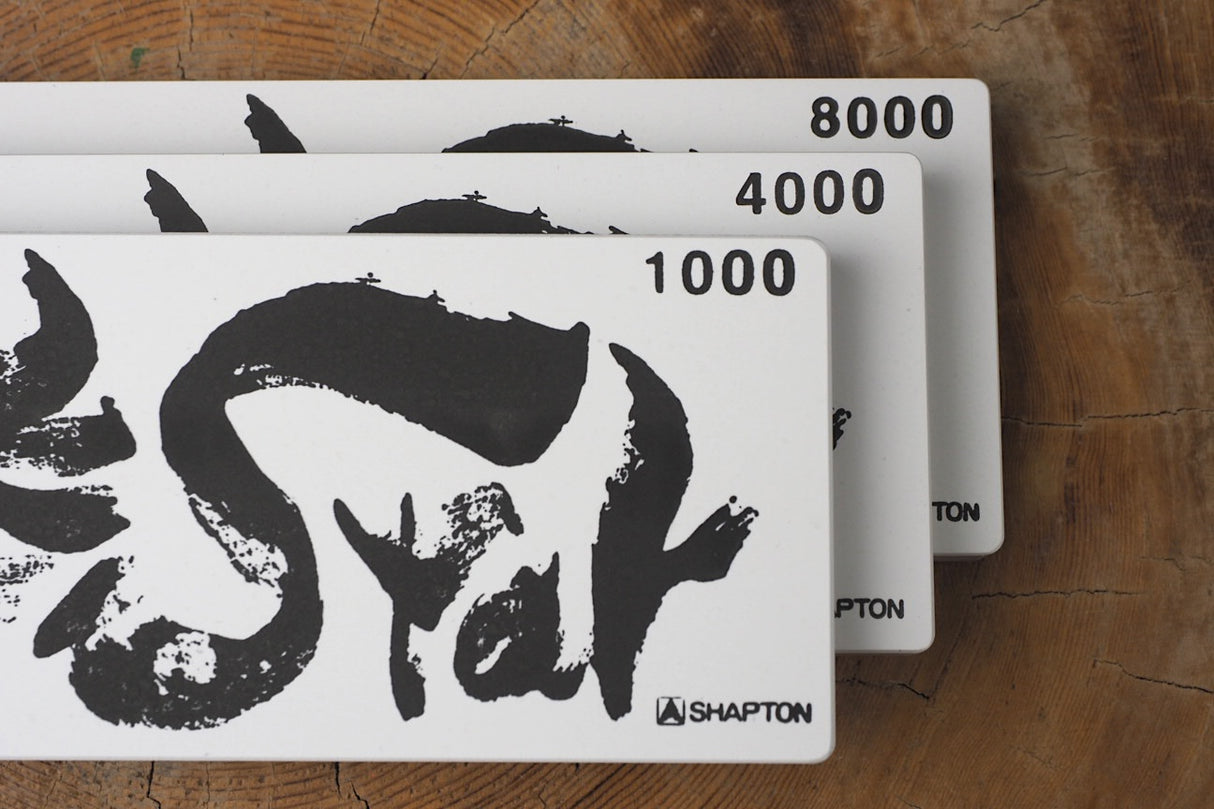 3 Set of Shapton Rockstar Super Synthetic Whetstone #1000, #4000, #8000