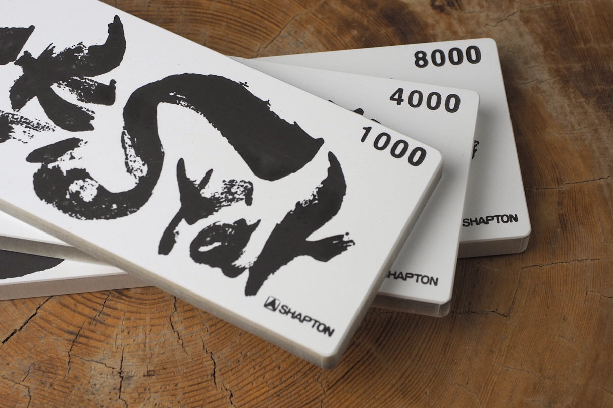 3 Set of Shapton Rockstar Super Synthetic Whetstone #1000, #4000, #8000