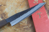 Sakai Jikko "Joker" Kurouchi Wa-Petty Knife Blue Super Steel with Hammered Finish (13.5cm)