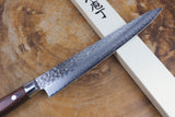 Sakai Jikko "Sujihiki" Slicer/Carving Knife VG10 Core and Damascus Steel with hammered finish (24cm)