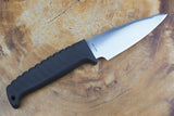 Outdoor Knife - Cooking Knife Mini Fixed 6A Steel with Kraton Rubber Handle (Plastic Sheath Included)