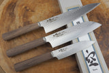 Zan Shin SORA 3 knife set - VG10 Gyuto (20cm), Santoku (16.5cm) and Petty (12cm)