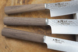 Zan Shin SORA 3 knife set - VG10 Gyuto (20cm), Santoku (16.5cm) and Petty (12cm)