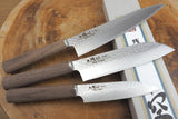 Zan Shin SORA 3 knife set - VG10 Gyuto (20cm), Santoku (16.5cm) and Petty (12cm)