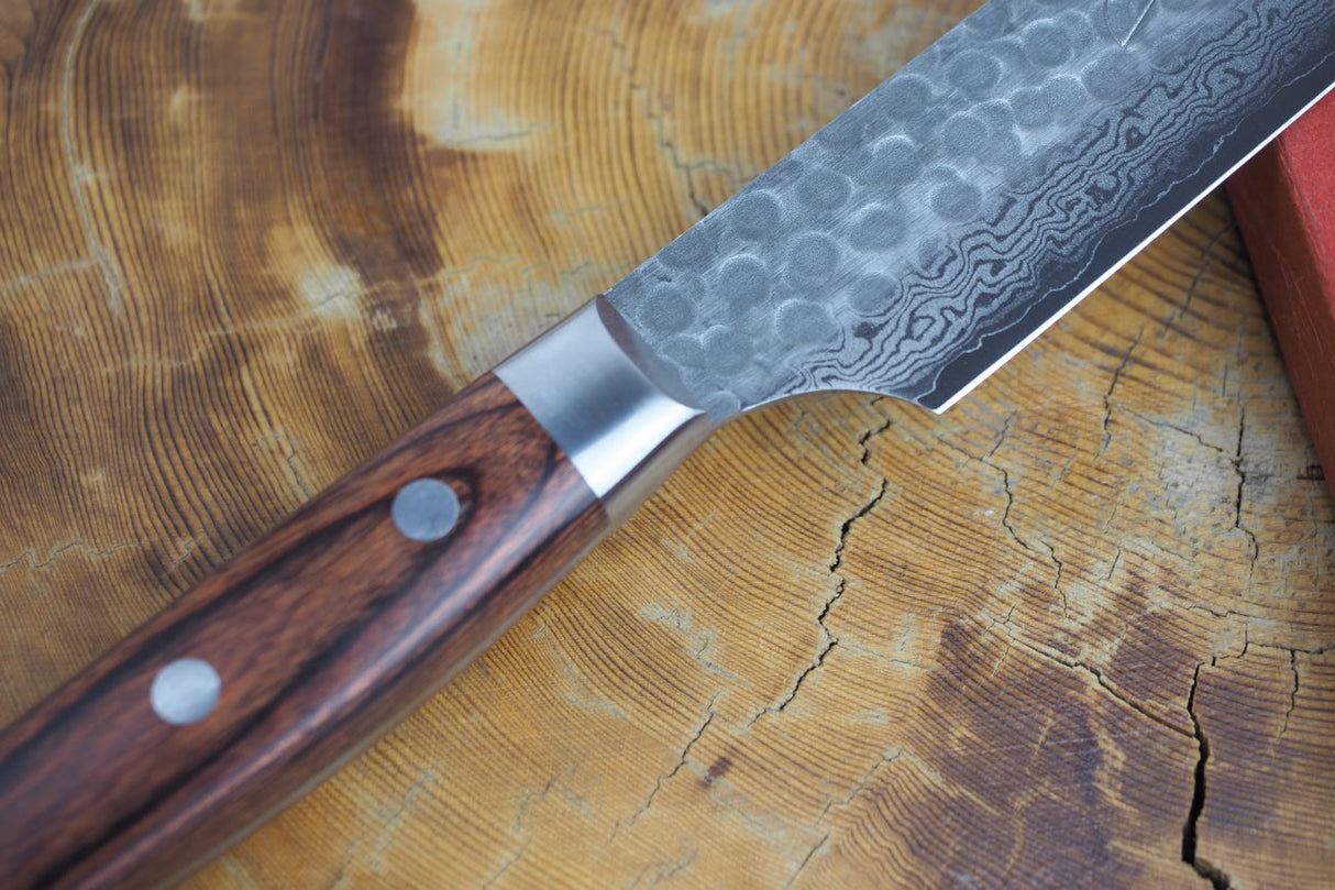 Sakai Jikko VG10 Core Damascus Steel Double-edged Sashimi (Sakimaru) knife 30cm