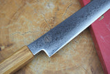 Sakai Jikko "Loco Damascus" Wa-Sujihiki Carving/Slicer VG10 Mirror-Polished Nickel Damascus with Japanese Oak Handle (24cm/27cm)