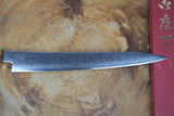 Sakai Jikko "Loco Damascus" Wa-Sujihiki Carving/Slicer VG10 Mirror-Polished Nickel Damascus with Japanese Oak Handle (24cm/27cm)