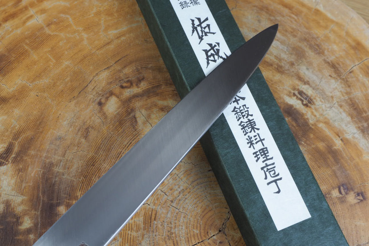 Sukenari SG2 Powdered High Speed Steel Yanagiba Sashimi knife (24m/27cm) with Ebony Horn Handle