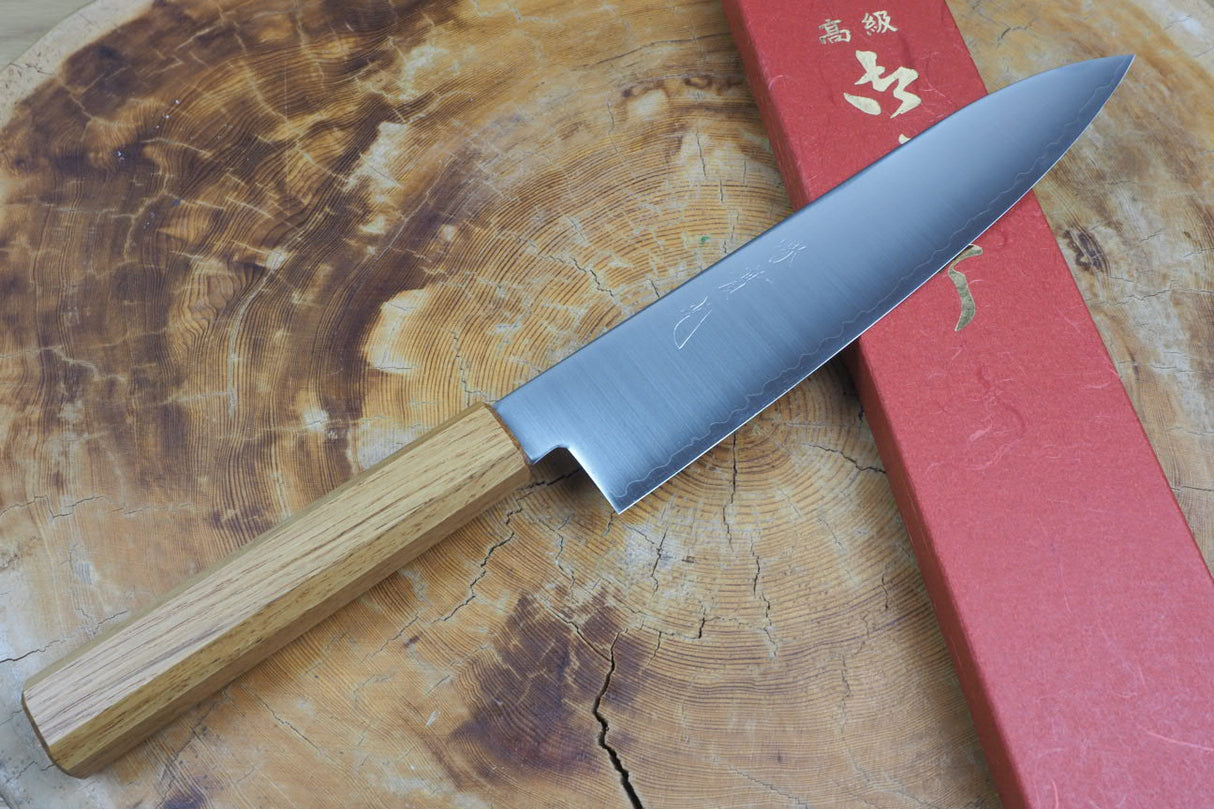 Sakai Jikko "Loco" Wa-Gyuto Chef's Knife VG10 Core Japanese Oak Handle (21cm/24cm)