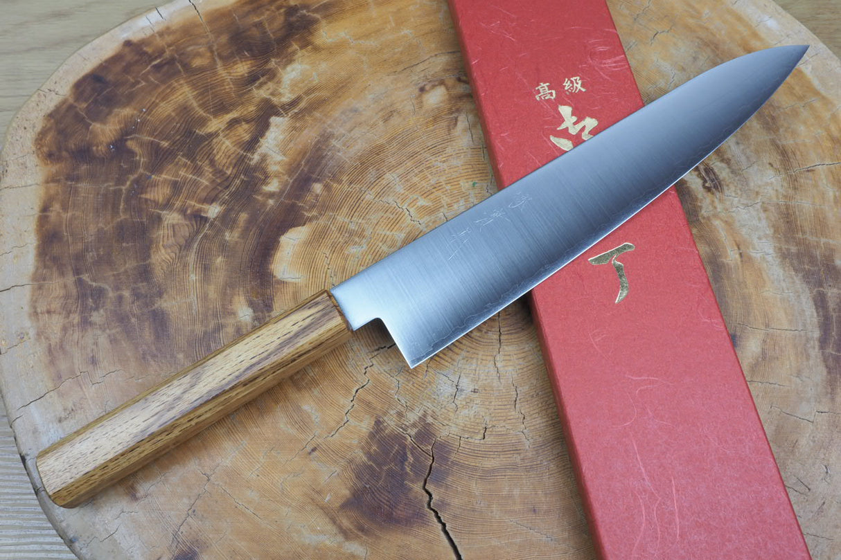 Sakai Jikko "Loco" Wa-Gyuto Chef's Knife VG10 Core Japanese Oak Handle (21cm/24cm)