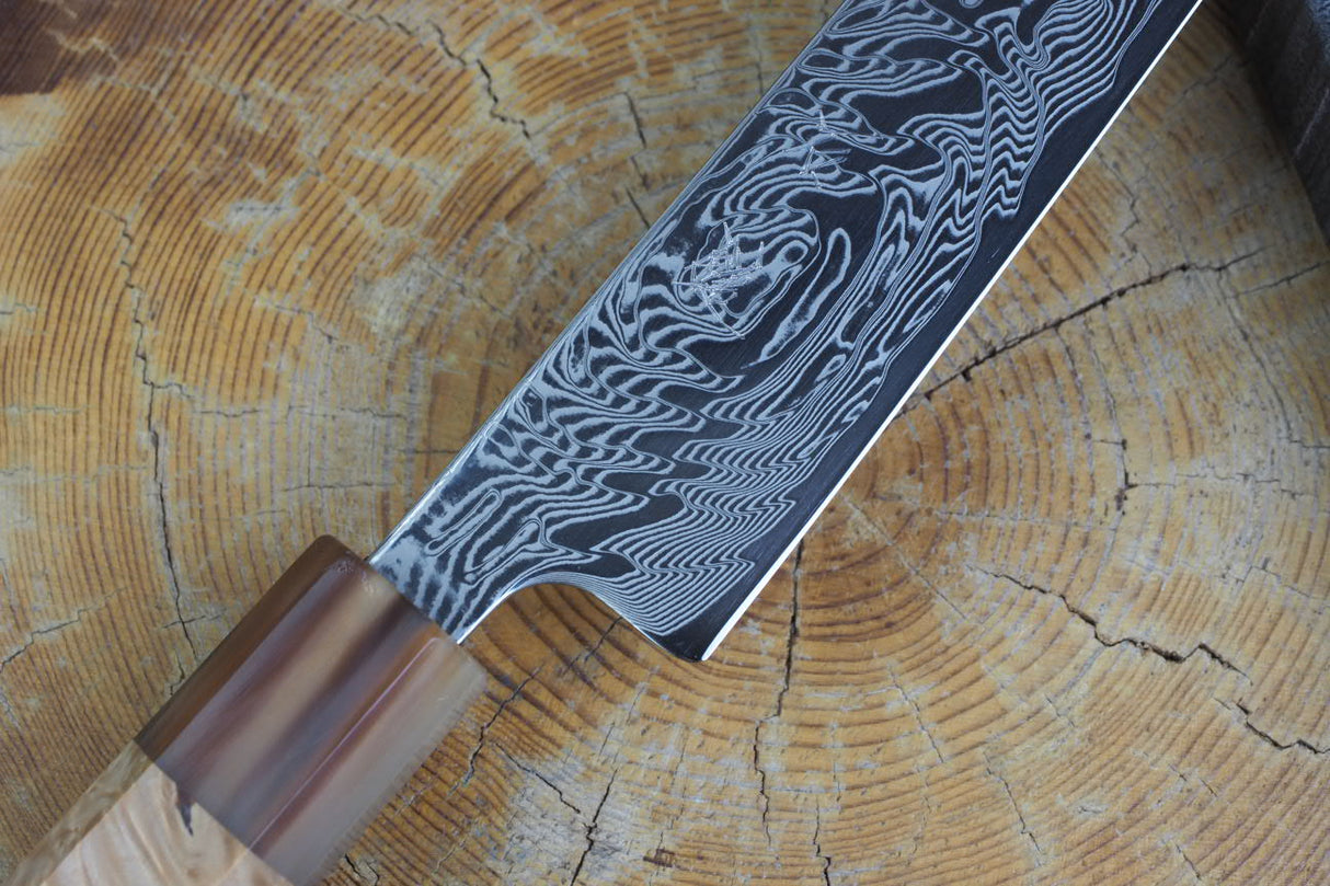 Ishizuchi (from Tosa) - SLD Steel Uzunami Sujihiki 24cm