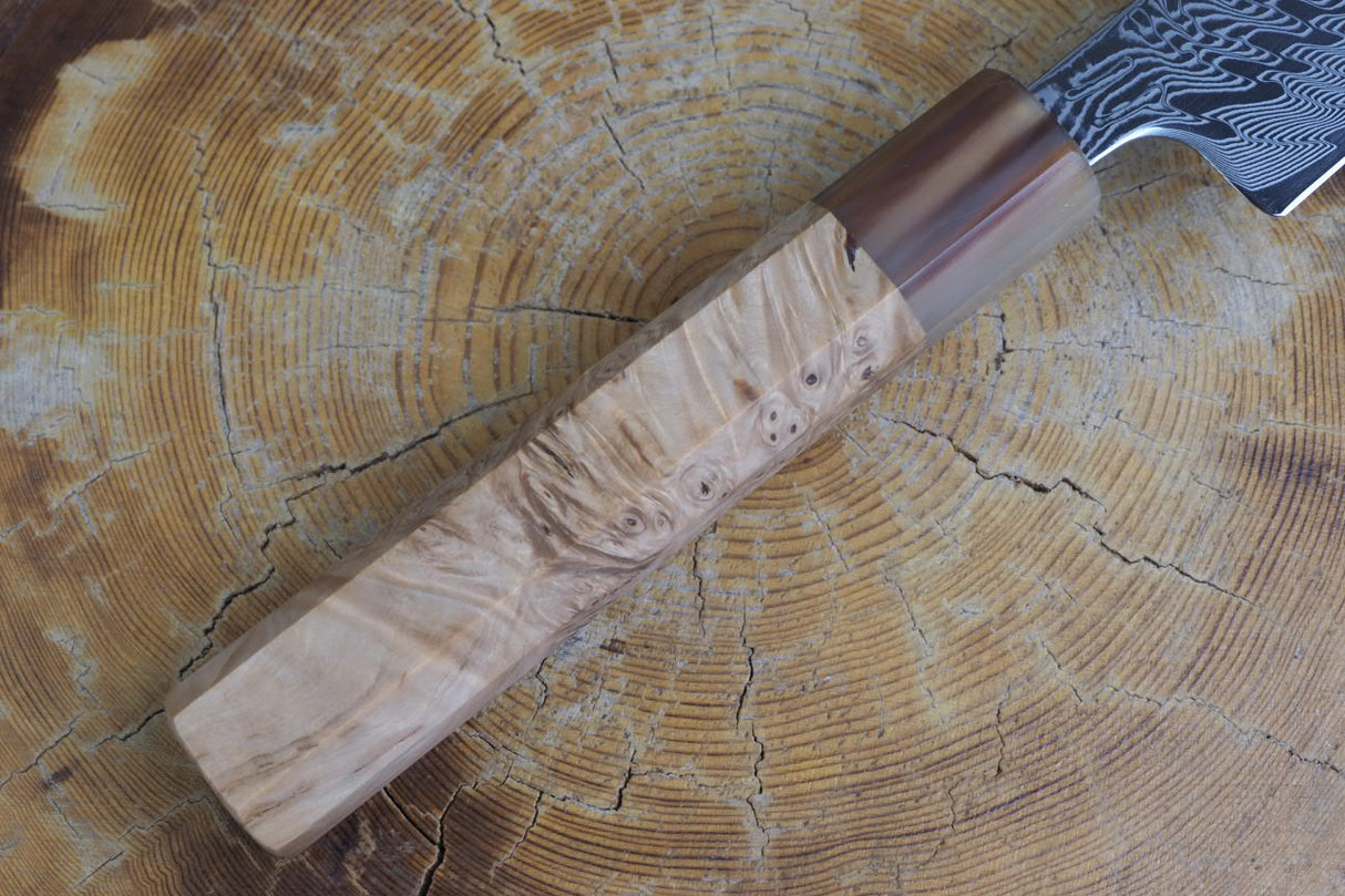 Ishizuchi (from Tosa) - SLD Steel Uzunami Sujihiki 24cm