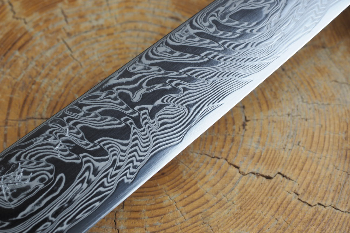 Ishizuchi (from Tosa) - SLD Steel Uzunami Sujihiki 24cm